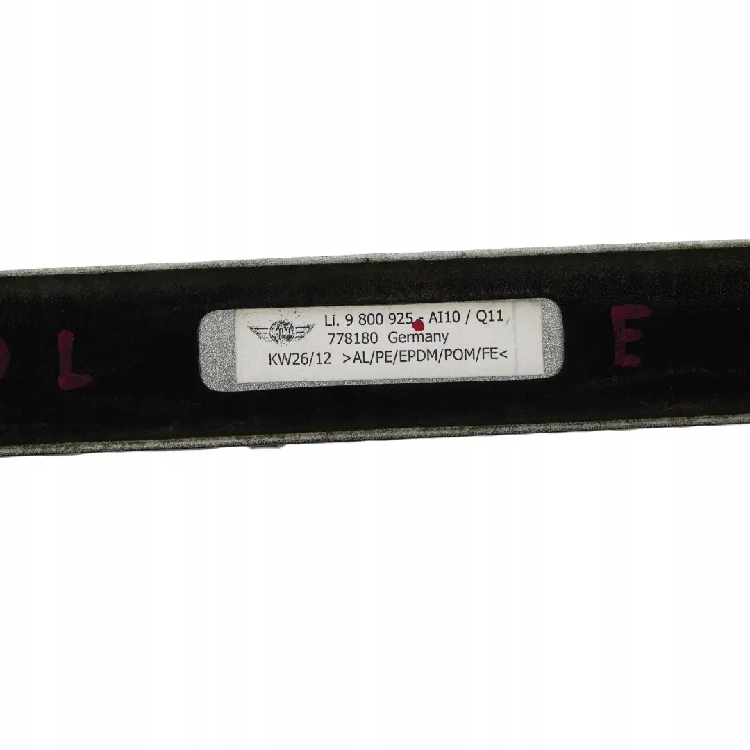 Compatriote R60 Rails de Toit Garniture a Gauche Argent pour Mini Cooper à propos du numéro de pièce 9800925 Mini Cooper Compatriote R60 Rails de Toit Garniture a Gauche Argent - SKU 9800925 - Numéro de pièce 9800925