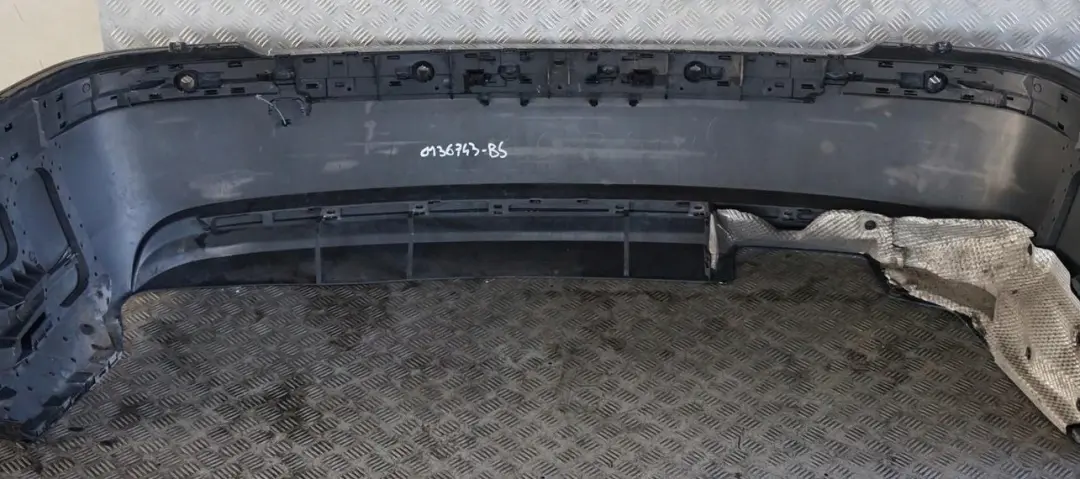 BMW 7 Series E65 E66 E67 Rear Bumper Panel Black Sapphire Metallic - 475 - SKU 0136743-BS - Part number 0136743