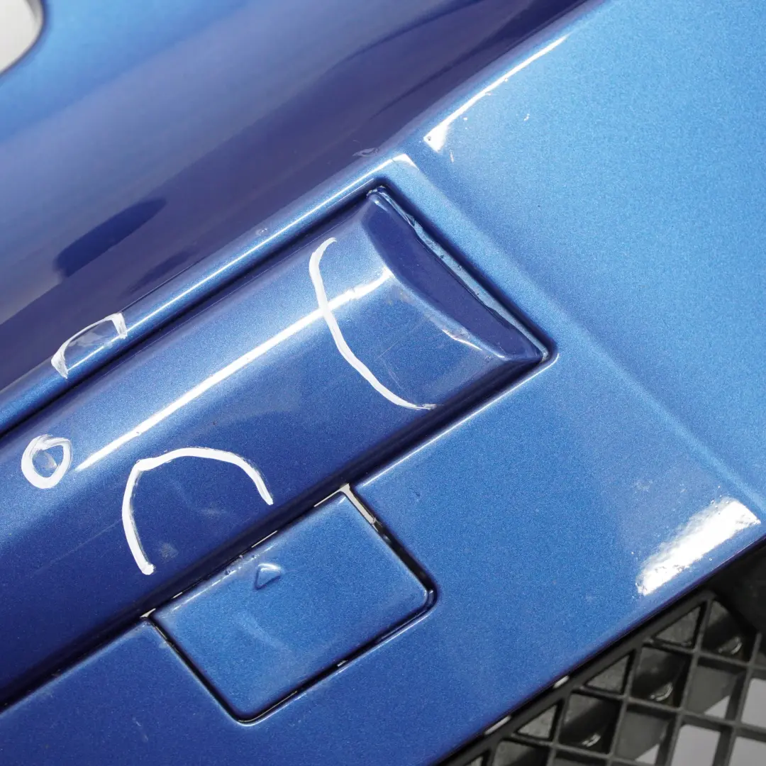 Complete Front Bumper Trim Panel Sydneyblau Sydney Blue Metallic A19 to BMW 1 E87 with Part number 0032635 BMW 1 E87 Complete Front Bumper Trim Panel Sydneyblau Sydney Blue Metallic A19 - SKU 0032635-SYD1 - Part number 0032635