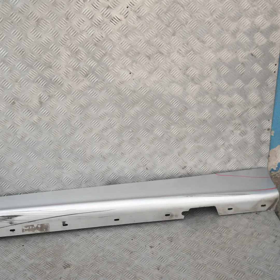 BMW E87 Listello Portiera Apertura Gonna SX Argento-Titanio Sliber Metallo - SKU 0032949-TS17 - Numero di parte 32949