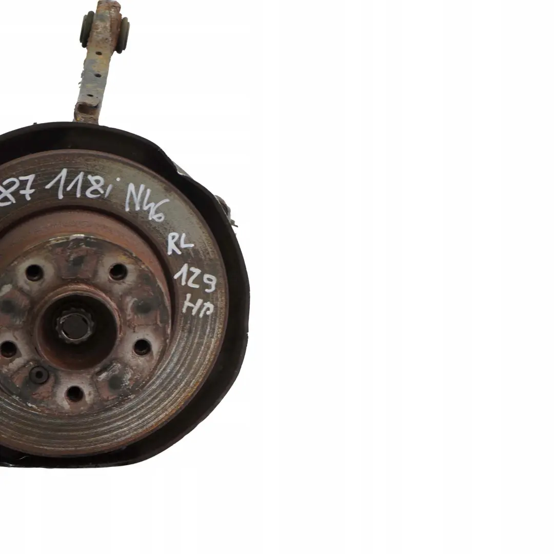 N46 Rear Left N/S Spring Strut Leg Brake Suspension Hub to BMW 1 Series E87 118i with Part number 6774809 BMW 1 Series E87 118i N46 Rear Left N/S Spring Strut Leg Brake Suspension Hub - SKU 6774809-32 - Part number 6774809