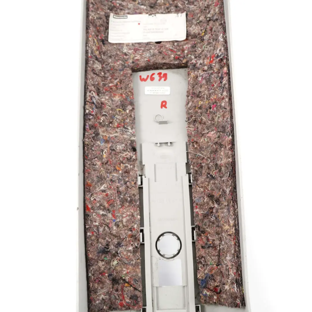 Mercedes-Benz Vito W639 Right O/S Upper B-Pillar Trim Cover Grey to with Part number A6396905053 Mercedes-Benz Vito W639 Right O/S Upper B-Pillar Trim Cover Grey - SKU A6396905053 - Part number A6396905053