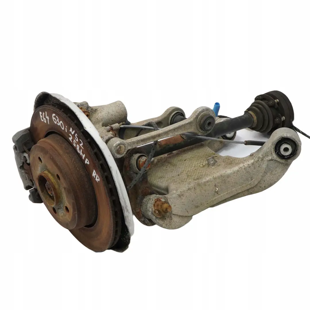 BMW 6 E63 E64 630i N52 Suspensión Trasera Derecha Cubo Pata Disco Pinza Freno - SKU 6763120-7 - Número de pieza 6754558