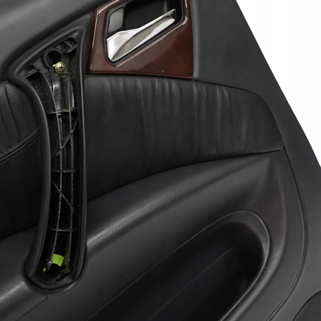  Mercedes-Benz ML W163 Rear Left N/S Door Card Trim Panel Black Leather - SKU A1637301970 - Part number A1637301970