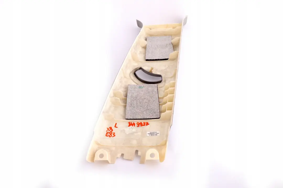 Panel superior izquierdo De La columna B Gris 3449937 para BMW X3 E83 LCI con número de pieza 3330445 BMW X3 E83 LCI Panel superior izquierdo De La columna B Gris 3449937 - SKU 3330445 - Número de pieza 3330445