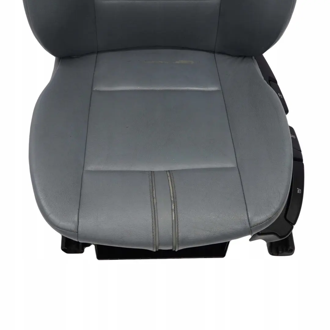 BMW X3 Series E83 Leather Ambiente Grey Blue Grau Leather Front Left N/S Seat - SKU 3412215-3 - Part number 3412215