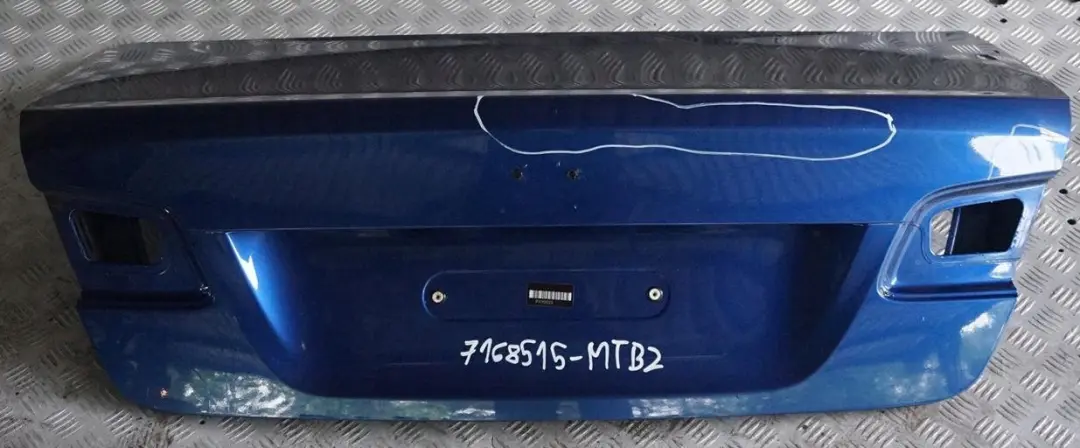 BMW 3 Series E92 Coupé Tailgate Boot Lid Rear Lid Montegoblau Blue - A51 - SKU 7168515-MTB2 - Part number 7168515