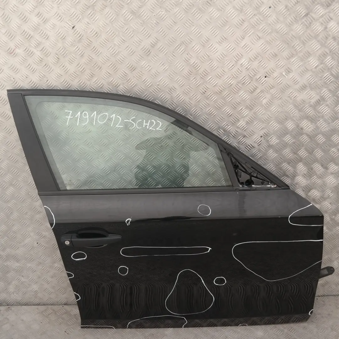 Door Front Right O/S Black Schwarz 2 - 668 BMW 1 SERIES 22 E87 E87N - SKU 7191012-SCH22 - Part number 7191012