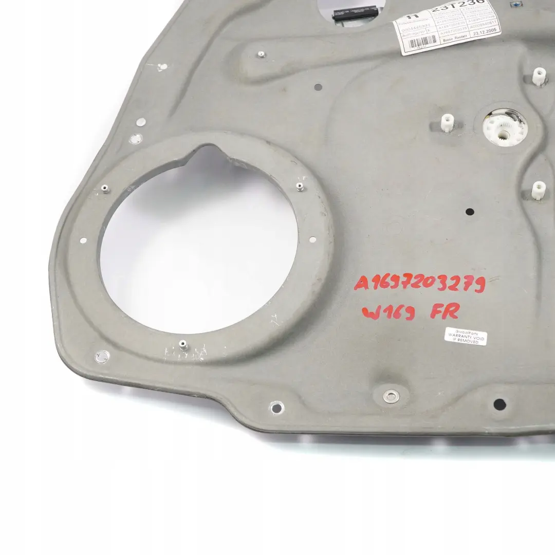  Mercedes-Benz A B Class W169 W245 Front Right Door O/S Window Lifter Mechanism - SKU A1697203279 - Part number A1697203279