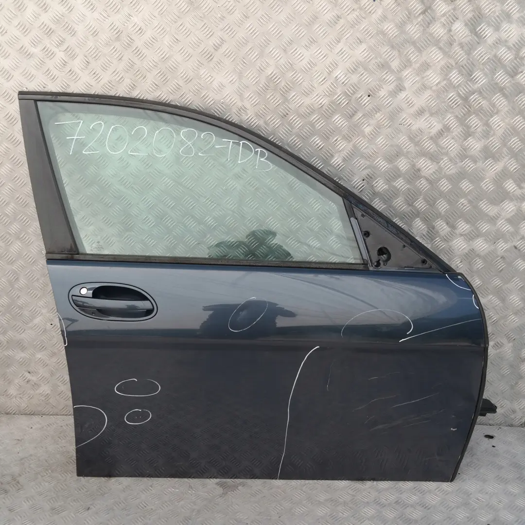 Door Front Right O/S Toledoblau Toledo Blue Blau Metallic to BMW 7 SERIES E65 E66 with Part number 7202082 BMW 7 SERIES E65 E66 Door Front Right O/S Toledoblau Toledo Blue Blau Metallic - SKU 7202082-TDB - Part number 7202082