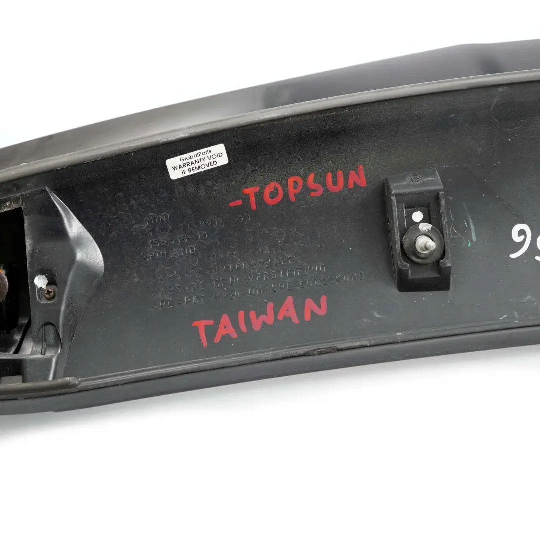 Topsun Rear Spoiler Trim Panel Carbon Fibre to BMW Mini Cooper S R56 with Part number 7148914 BMW Mini Cooper S R56 Topsun Rear Spoiler Trim Panel Carbon Fibre - SKU 7148914-TOPSUN - Part number 7148914