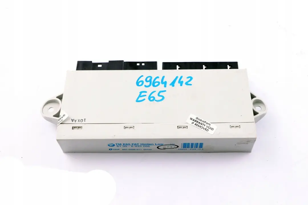 BMW 7 Series E65 E66 E67 Control Unit Door Rear Driver-Side 6933266 - SKU 6964142 - Part number 6964142