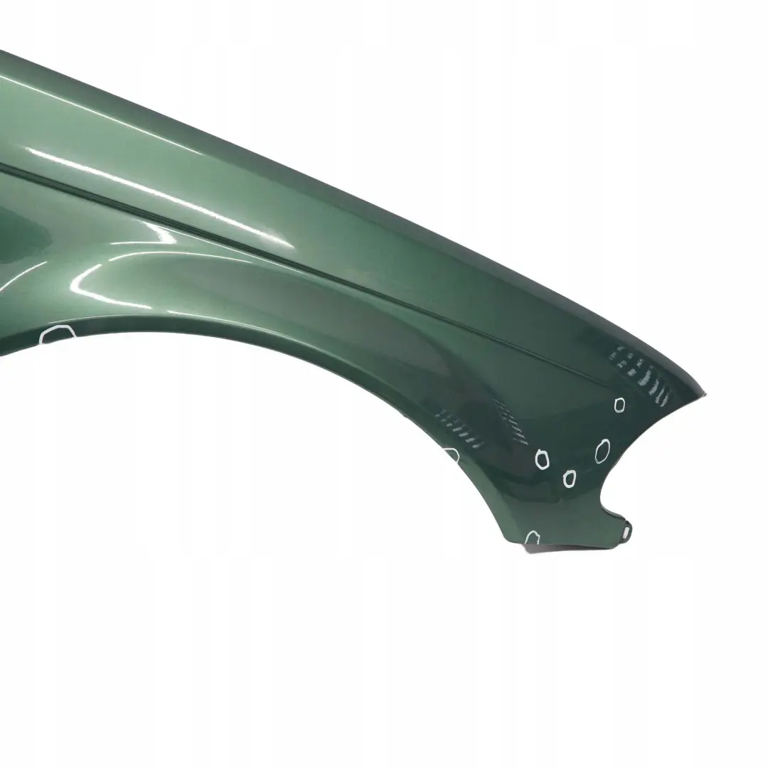 Front Right O/S Side Panel Fender Wing Meergruen Sea Green - 393 to BMW 3 E46 with Part number 8240406 BMW 3 E46 Front Right O/S Side Panel Fender Wing Meergruen Sea Green - 393 - SKU 8240406-MRG - Part number 8240406