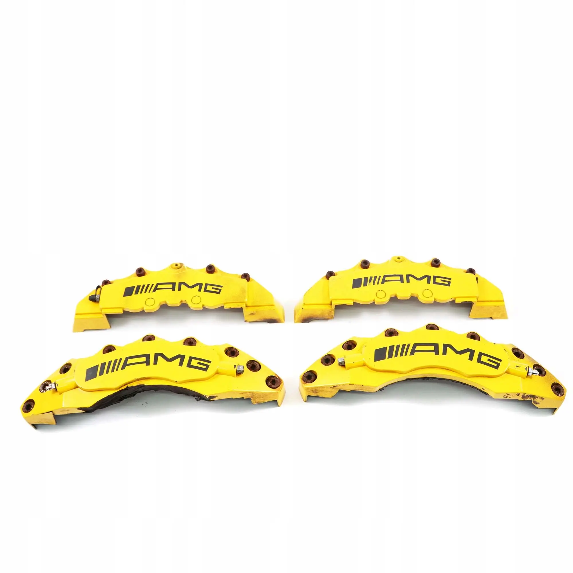 Mercedes-Benz W204 AMG Pinza Freno Copertura Set Ant. Posteriore Giallo
