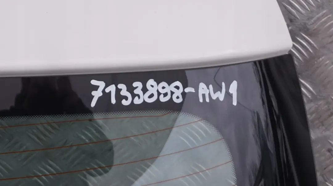 BMW 1 SERIES E81 E87 E87N Trunk Lid Tailgate Boot Lid Alpinweiss 3 White - 300 - SKU 7133898-AW1 - Part number 7133898