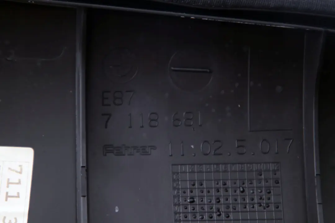 Side Finisher Corner Left N/S Leather Lemon to BMW 1 Series E87 LCI Rear Seat with Part number 9170821 BMW 1 Series E87 LCI Rear Seat Side Finisher Corner Left N/S Leather Lemon - SKU 9170821 - Part number 9170821