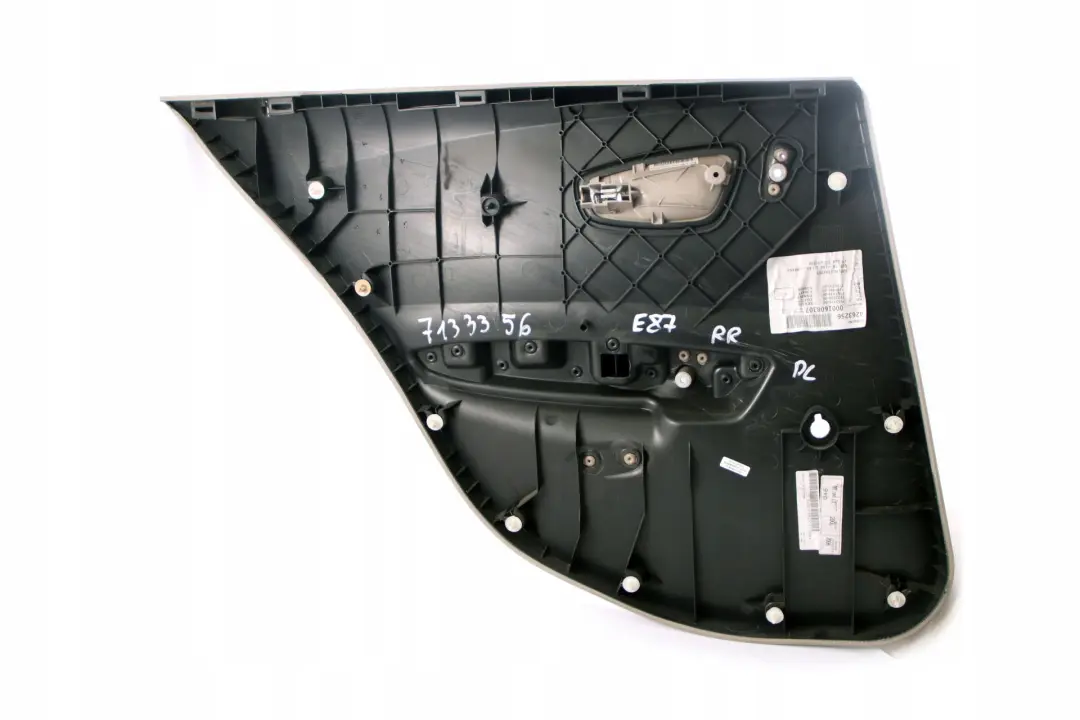 BMW E87 Türkarte Hinten Rechts Abdeckung Leder Beige - SKU 7133356 - Teilenummer 7133356