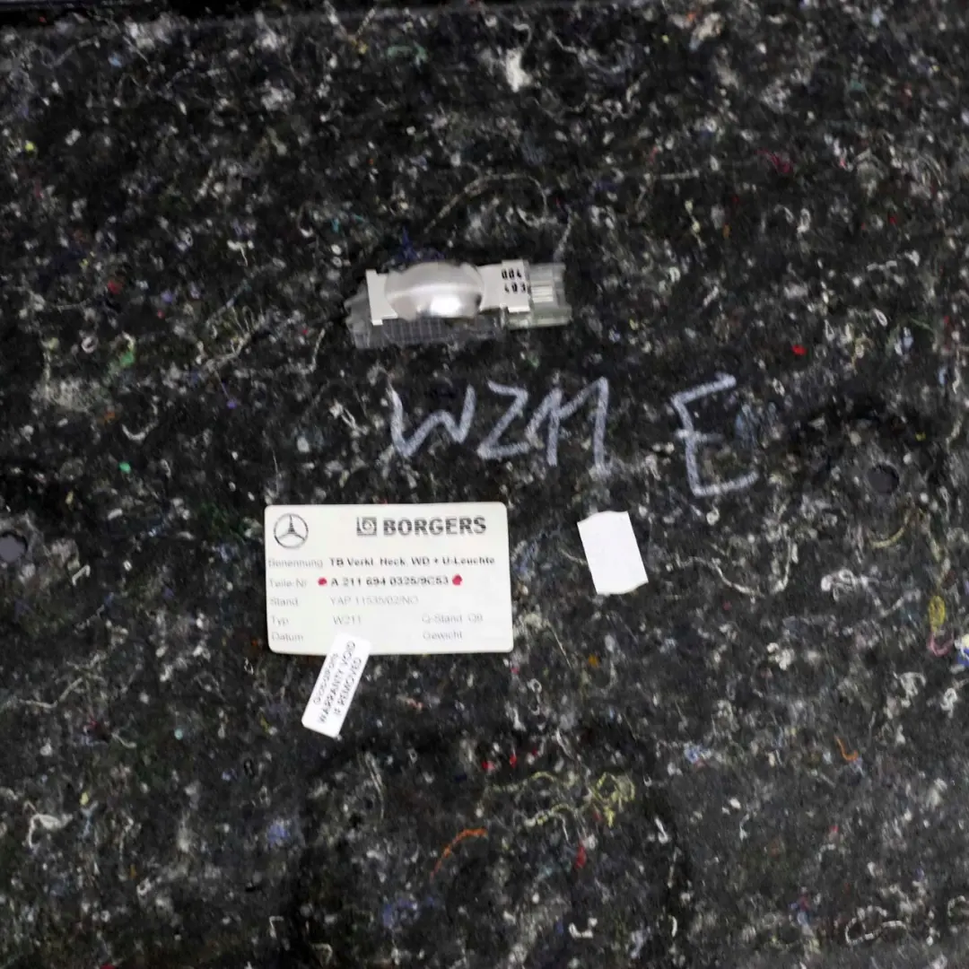 Mercedes-Benz E W211 Limousine Gepäckraum Kofferaum Verkleidung Anthrazit für mit Teilenummer A2116940325 Mercedes-Benz E W211 Limousine Gepäckraum Kofferaum Verkleidung Anthrazit - SKU A2116940325 - Teilenummer A2116940325