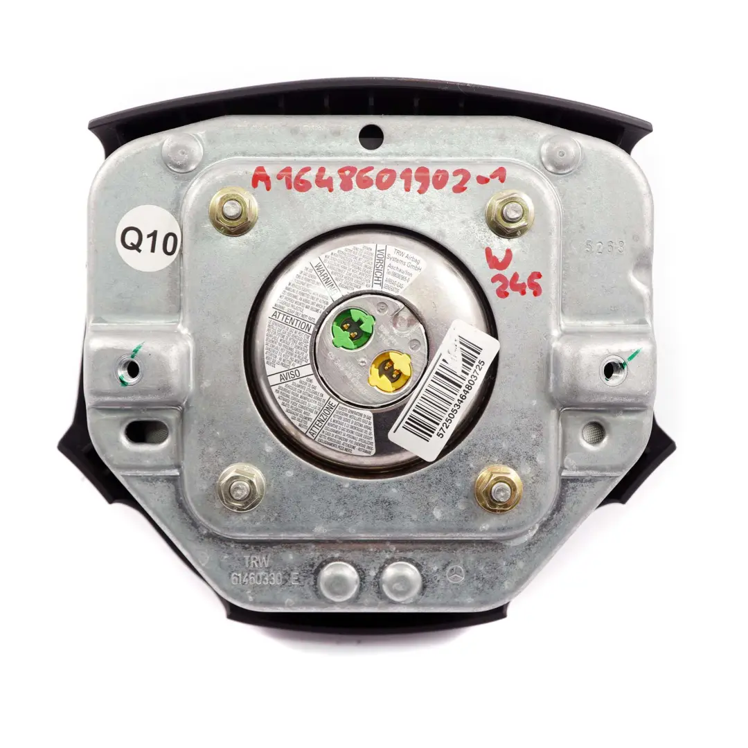  Mercedes-Benz B-Class W245 Steering Wheel Airbag Air Bag Black - SKU A1648601902 - Part number A1648601902