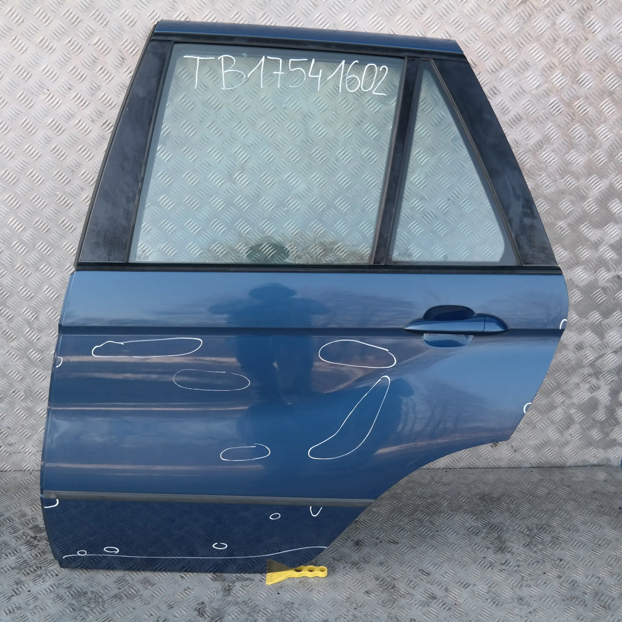 BMW X5 E53 Lato Conducente Portiera Posteriore SX Blu Topazio Metallizzato