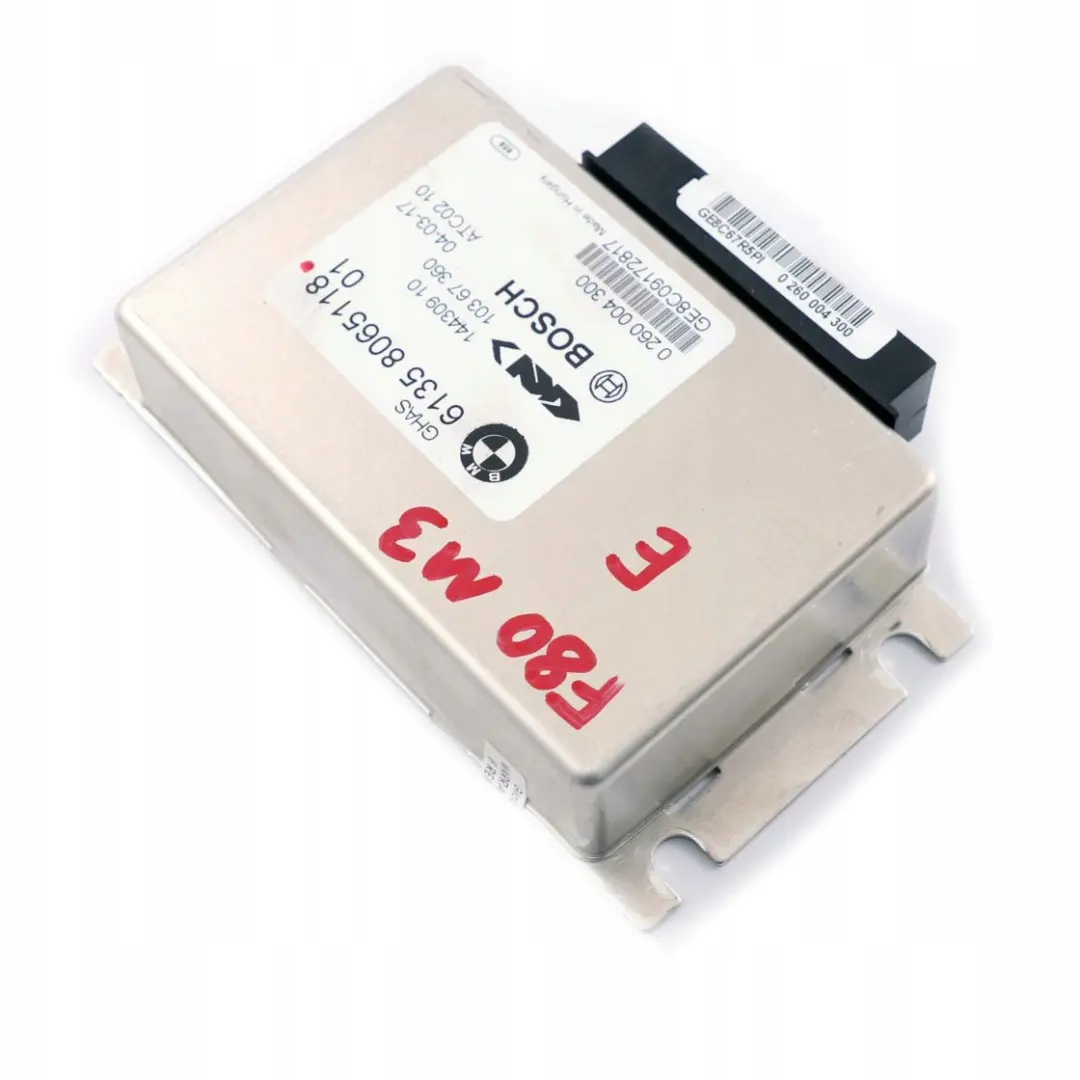 Geregelte Hinterachssperre Steuergerät gHAS 806511 für BMW 3 4 F80 M3 F82 M4 mit Teilenummer 8098151 BMW 3 4 F80 M3 F82 M4 Geregelte Hinterachssperre Steuergerät gHAS 806511 - SKU 8098151 - Teilenummer 8098151