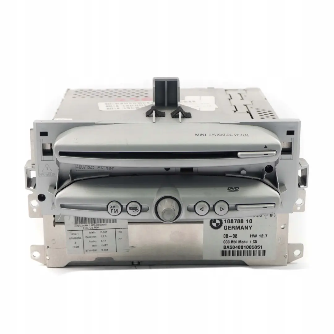 CCC Navigation Navi Sat Nav Head Unit to BMW Mini Cooper R55 R56 R57 with Part number 9216495 BMW Mini Cooper R55 R56 R57 CCC Navigation Navi Sat Nav Head Unit - SKU 9195956 - Part number 9216495