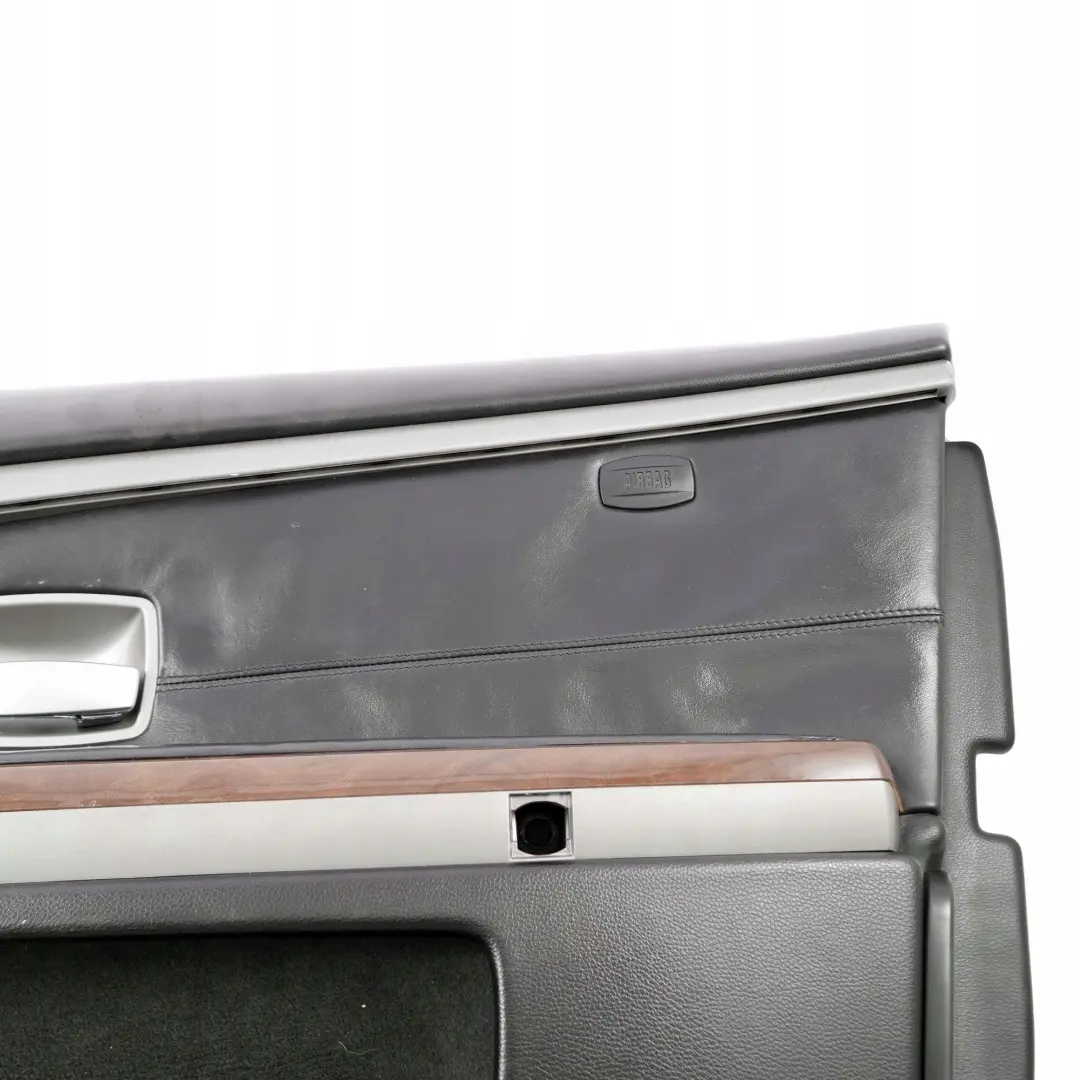 Türverkleidung Abdeckung Vorne Rechts Leder Pearl Schwarz BMW 7 er E65 E66 - SKU 7122380 - Teilenummer 7122380