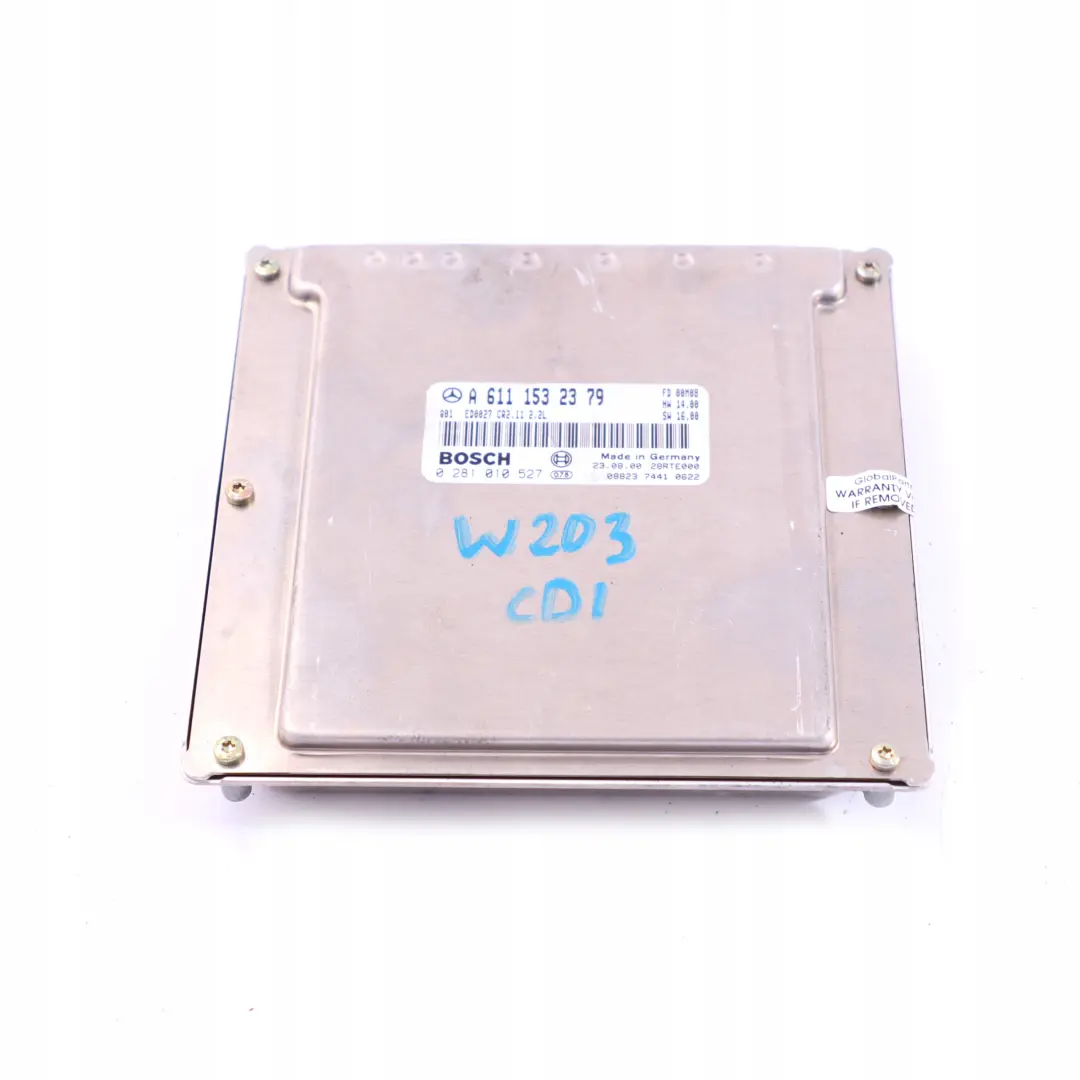 Mercedes-Benz W203 C 220 CDI OM611 Engine Control Unit Module ECU to with Part number A6111532379 Mercedes-Benz W203 C 220 CDI OM611 Engine Control Unit Module ECU - SKU A6111532379 - Part number A6111532379