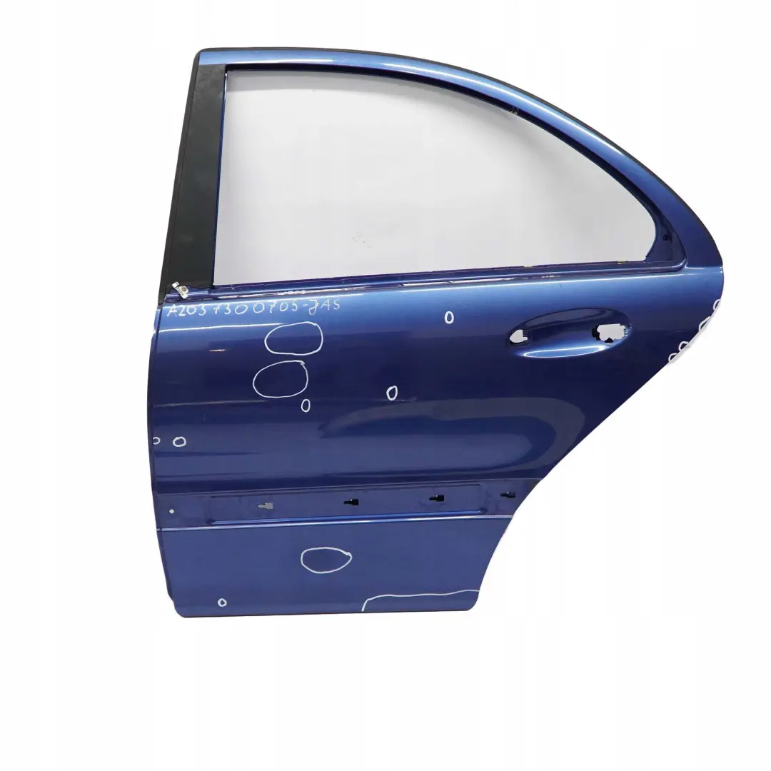 Mercedes-Benz C-Klasse W203 Tür Hinten Links Jaspisblau Blau Metallic - 345 für mit Teilenummer A2037300705 Mercedes-Benz C-Klasse W203 Tür Hinten Links Jaspisblau Blau Metallic - 345 - SKU A2037300705-JAS - Teilenummer A2037300705