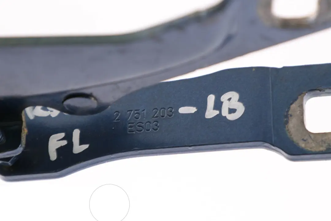 Mini R55 R56 Capo delantero izquierdo Bisagra del capo Azul relampago - SKU 2751203-LB - Número de pieza 2751203