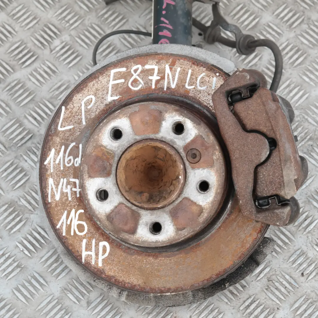 N47 Front Left N/S Spring Strut Brake Suspension Leg Hub to BMW 1 E87 LCI 116d with Part number 6786017 BMW 1 E87 LCI 116d N47 Front Left N/S Spring Strut Brake Suspension Leg Hub - SKU 6786017-2 - Part number 6786017