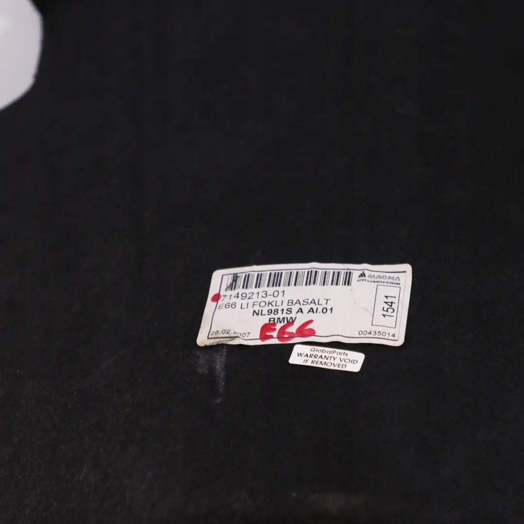 Verkleidung Gepäckraum Links Basaltgrau Hell BMW 7 er E66 - SKU 7149213 - Teilenummer 7149213