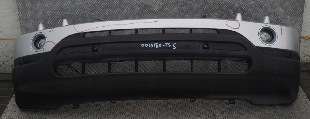 Front Bumper Panel PDC Titansilber Titan Silver Metallic 354 to BMW X5 Series 5 E53 with Part number 10150 BMW X5 Series 5 E53 Front Bumper Panel PDC Titansilber Titan Silver Metallic 354 - SKU 0010150-TS5 - Part number 10150