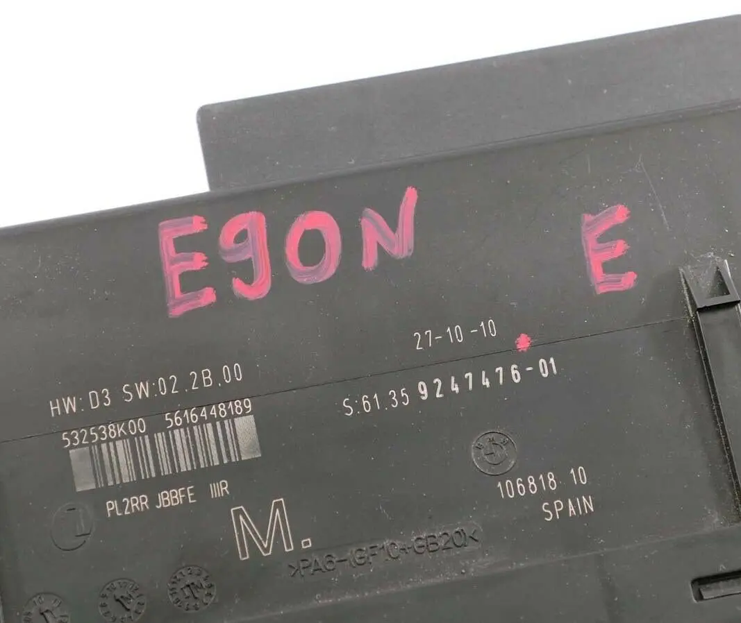 Moduł sterownik komfortu do BMW E90 LCI o numerze 9247476 BMW E90 LCI Moduł sterownik komfortu - SKU 9247476 - Numer Części 9247476