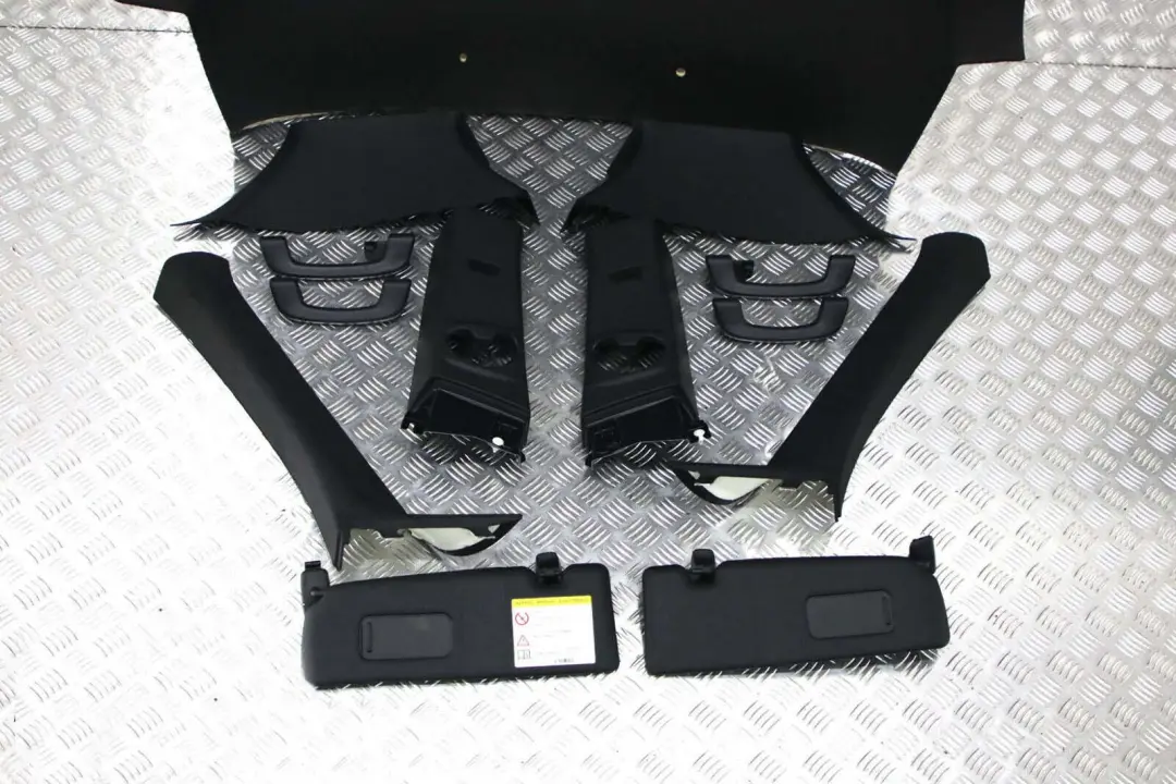 BMW F21 F21N Complete Headlining Roof Lining Black + Pillars Handles 8051627 - SKU 8059625 - Part number 8059625