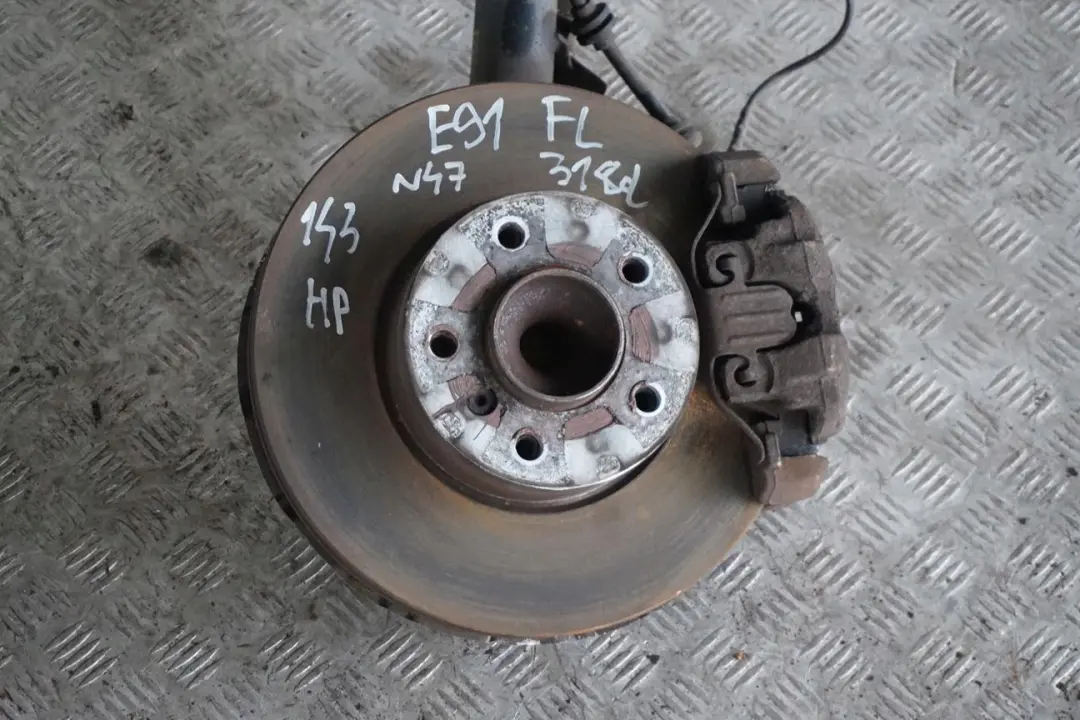 BMW 3 E91 Touring 318d N47 Front Left N/S Spring Strut Brake Suspension Leg Hub - SKU 6786013-3 - Part number 6786013