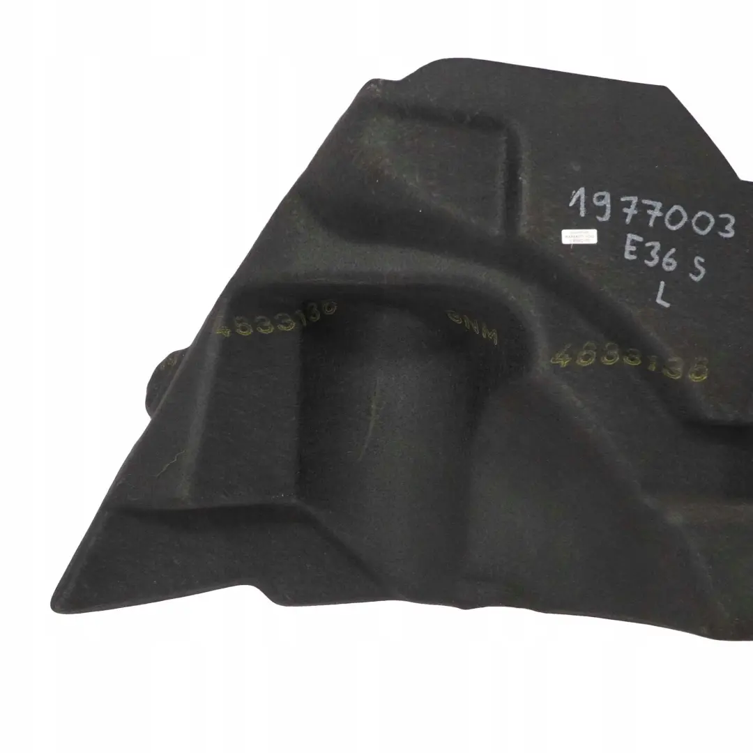BMW 3 E36 Saloon Rear Left N/S Boot Trunk Wheel Arch Trim Panel Mittelgrau Grey - SKU 1977003 - Part number 1977003