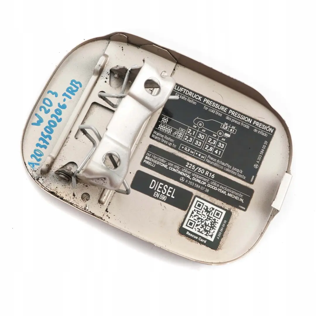  Mercedes-Benz W203 Couvercle Du Reservoir Travertine Beige Metallique - SKU A2037500206-TRB - Numéro de pièce A2037500206