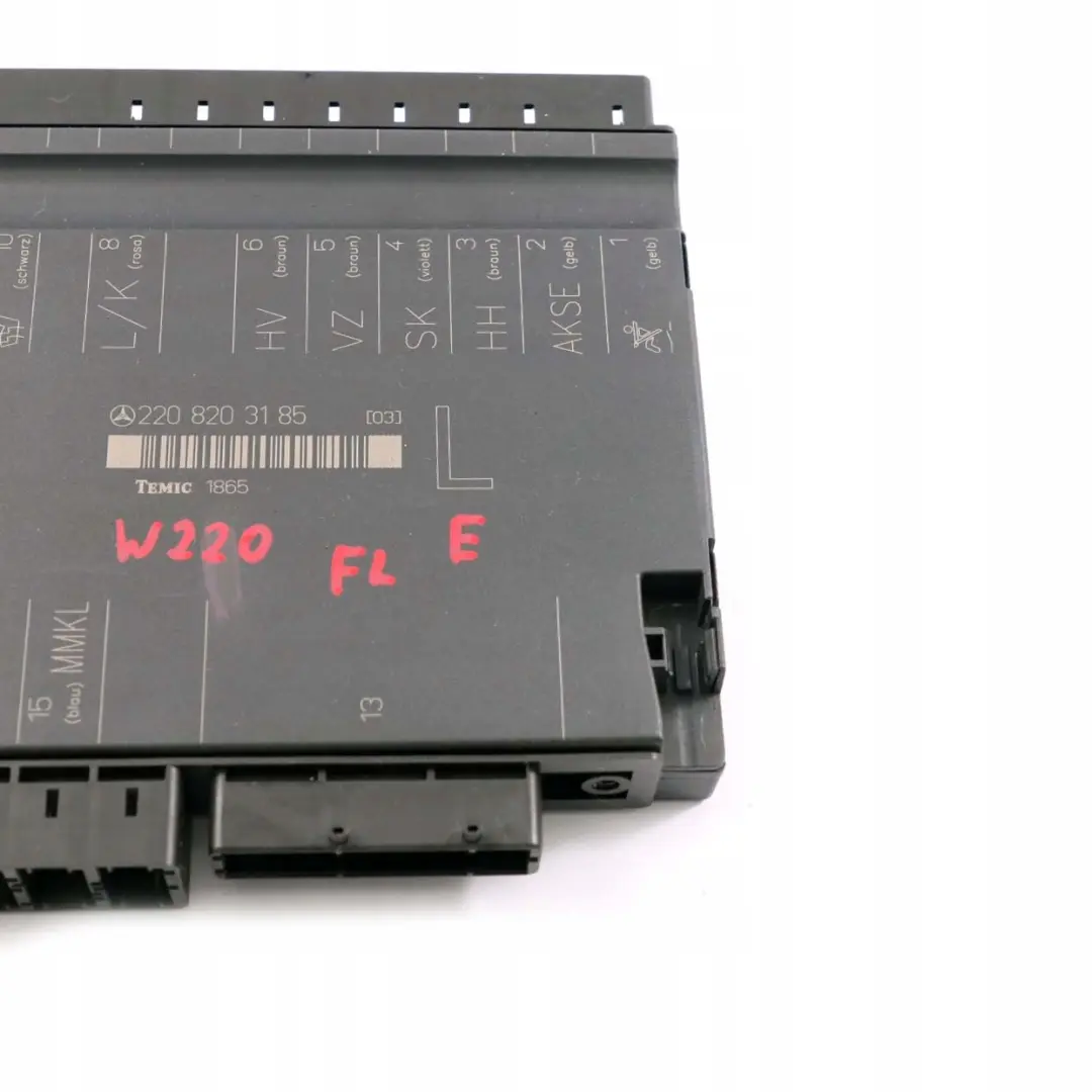 klasa W220 Moduł fotela lewy przód do Mercedes S o numerze A2208203185 Mercedes S klasa W220 Moduł fotela lewy przód - SKU A2208203185 - Numer Części A2208203185