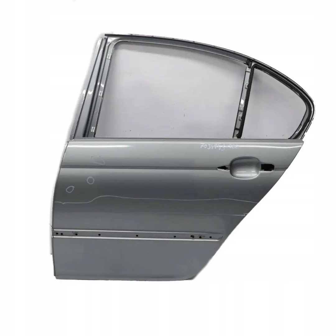 BMW 3 Series E46 Saloon Door Rear Left N/S Silbergrau Grey Metallic - A08 - SKU 7034153-SBG - Part number 7034153
