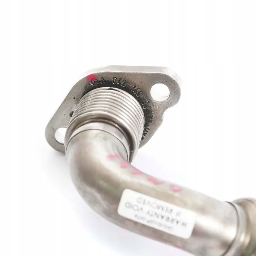 Mercedes-Benz W207 W212 OM642 EGR Gas Recirculation Pipe Hose Tube to with Part number A6421403308 Mercedes-Benz W207 W212 OM642 EGR Gas Recirculation Pipe Hose Tube - SKU A6421403308 - Part number A6421403308