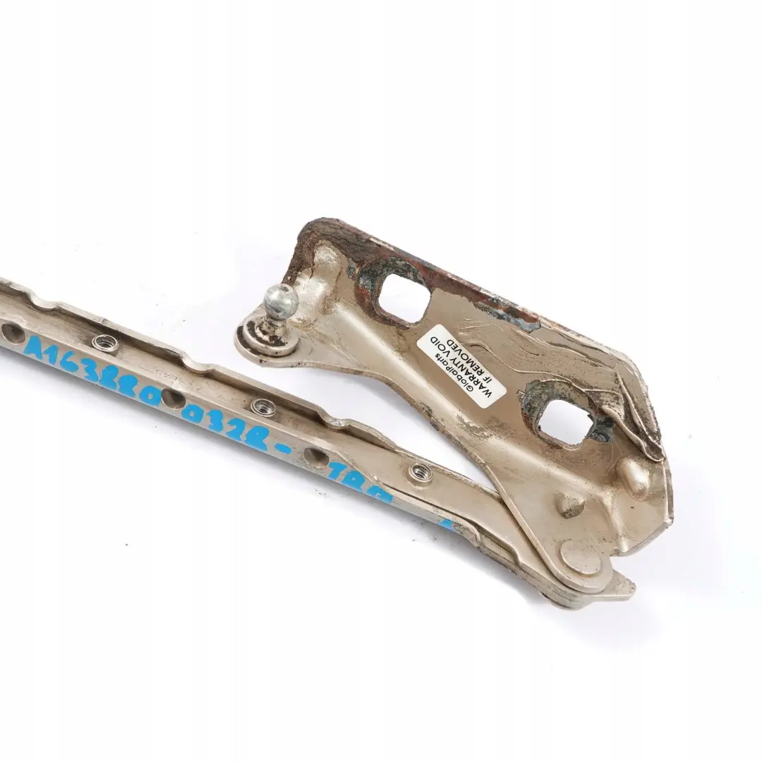 Bisagra Izquierda Capo Capo Delantero Travertino Beige para Mercedes W163 con número de pieza A1638800328 Mercedes W163 Bisagra Izquierda Capo Capo Delantero Travertino Beige - SKU A1638800328-TRB - Número de pieza A1638800328