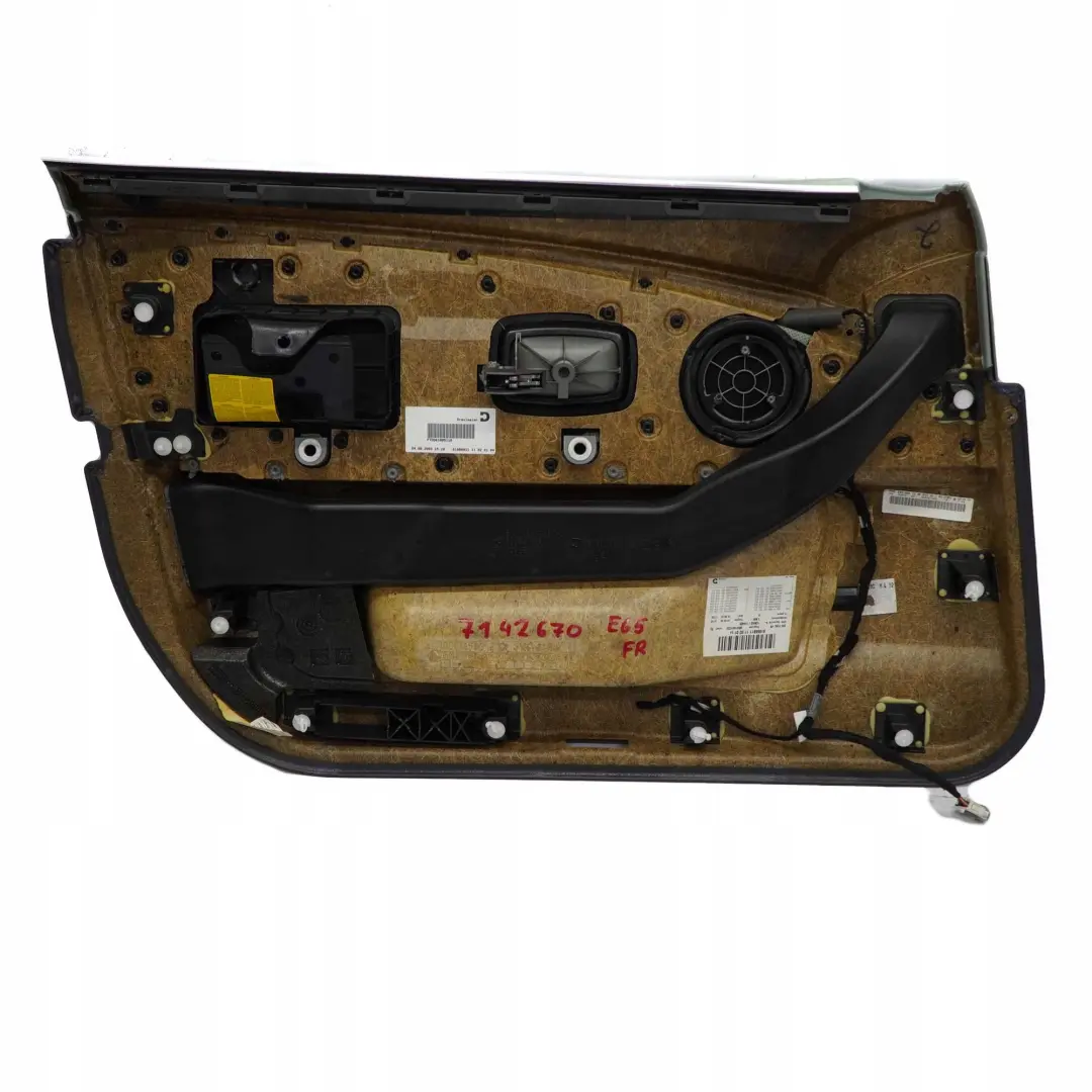 Panneau Portieres Revetement avant Droit Cuir Nasca Vert pour BMW 7 E65 E66 à propos du numéro de pièce 7142670 BMW 7 E65 E66 Panneau Portieres Revetement avant Droit Cuir Nasca Vert - SKU 7142670 - Numéro de pièce 7142670