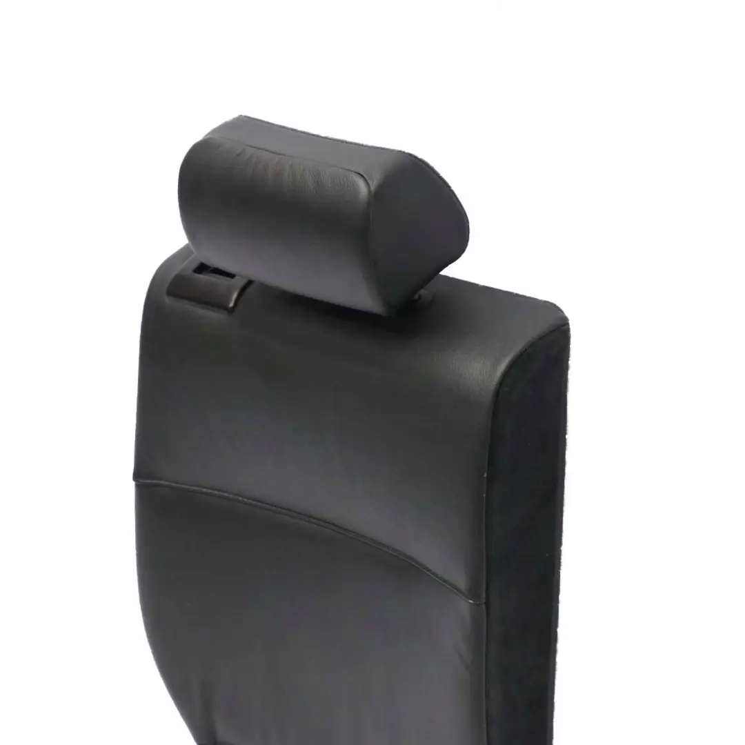 BMW 3 E46 Touring Rear Seat Right O/S Backrest Cover Leather Montana Schwarz - SKU 8258196 - Part number 8258196