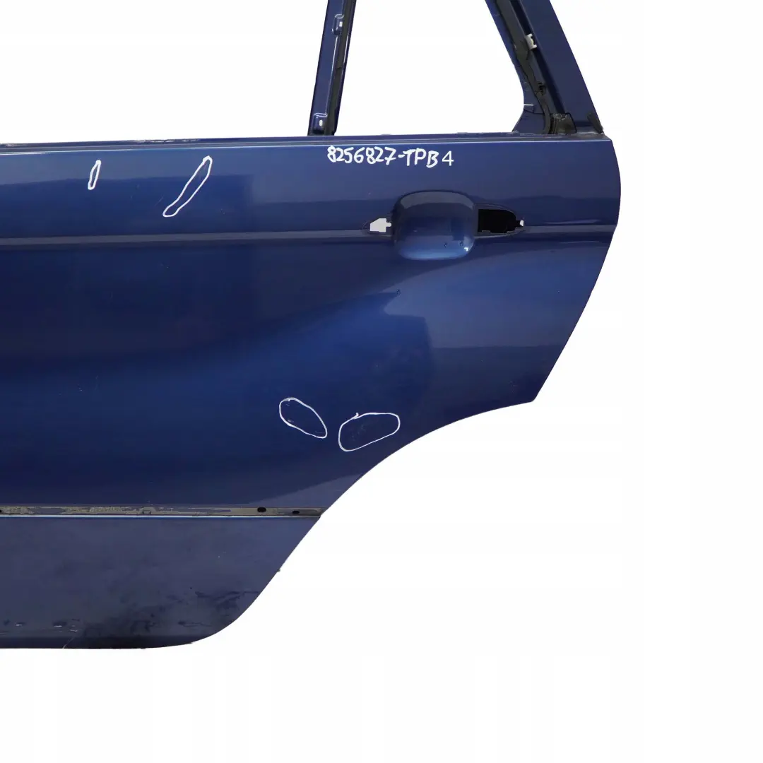 BMW X5 er E53 Fahrerseite Tür hinten links Topasblau Topas Blau Metallic 364 - SKU 8256827-TPB4 - Teilenummer 8256827