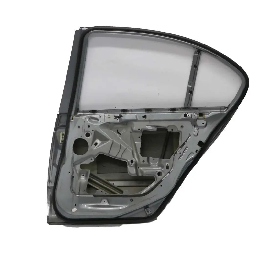 BMW 3 E46 Saloon Door Rear Right O/S Silbergrau Silver Grey Metallic - A08 - SKU 7034154-SBG - Part number 7034154