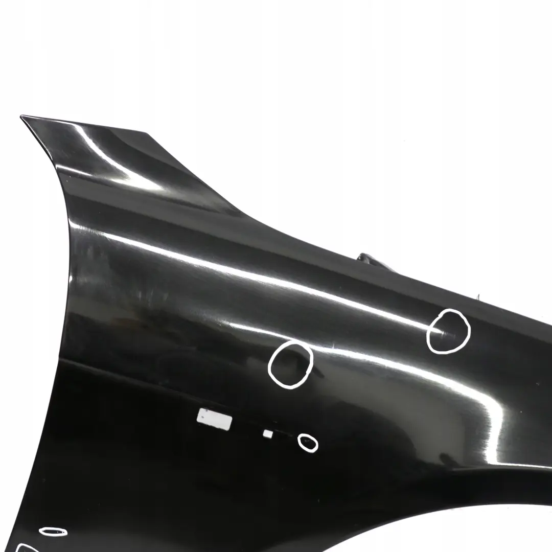 BMW E65 E66 Pannello Laterale Anteriore Destro Parafango Black Sapphire - 475 - SKU 7138474-BS - Numero di parte 7138474