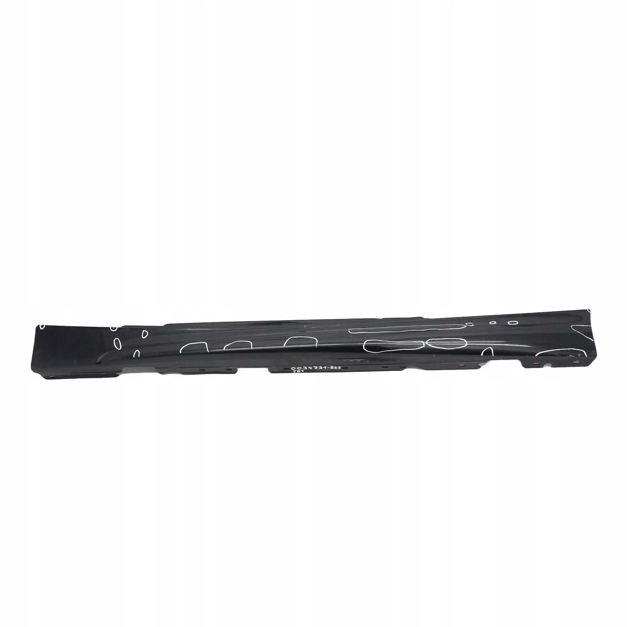 BMW E81 E82 E88 M Sport Listello Portiera Apertura SX Sapphire Nero - 475