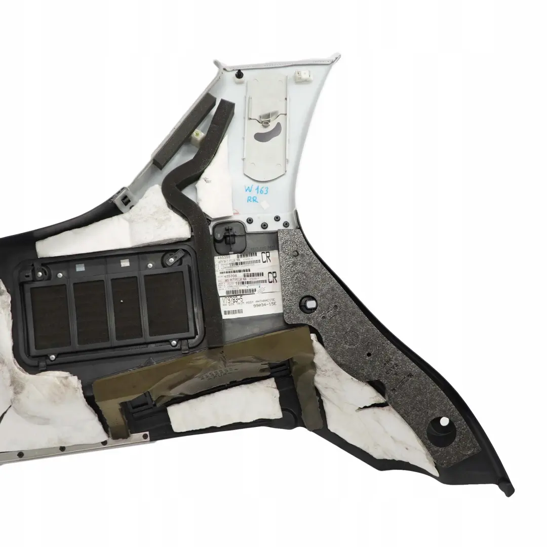 Mercedes-Benz M ML W163 Rear Right O/S Trunk Interior Panel Trim Anthracite to with Part number A1636901853 Mercedes-Benz M ML W163 Rear Right O/S Trunk Interior Panel Trim Anthracite - SKU A1636901853 - Part number A1636901853