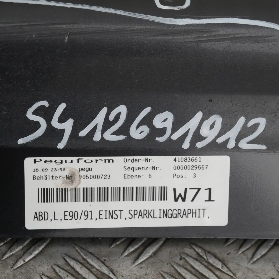 BMW E90 E91 Listello portiera Apertura Davanzale sinistro Frizzante Grafite - SKU 0032951-SG8 - Numero di parte 51770032951
